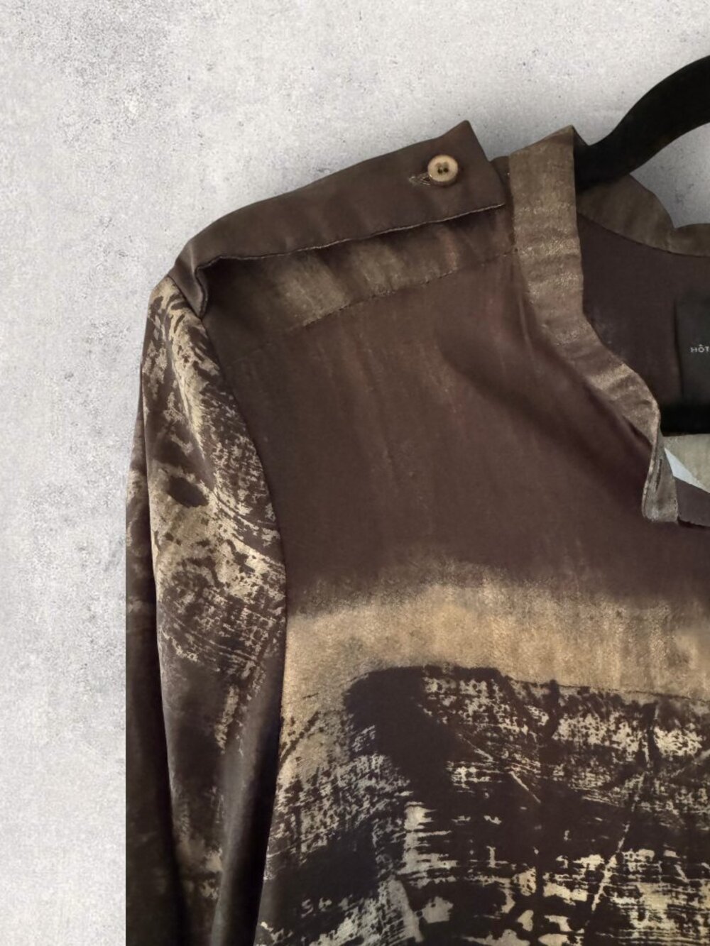 Hôtel Particulier Abstract Print Silk Blouse - Picture 4 of 7